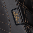 LE PERA Tailwhip Up Front Seat - Double Diamond w/ Chestnut Thread - Black - FLSB/FXLR '18-'24 LYRU-580DD-CHET