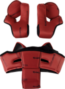 ICON Domain™ Liner and Cheek Pads for 2XL Helmets - Red - Part No. 0134-3152