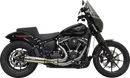 BASSANI XHAUST 2-into-1 Exhaust System with Superbike Muffler - Stainless Steel - Catalytic Converter - 49 State 1S77SSE