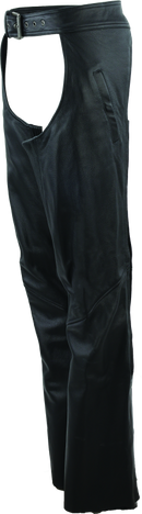 Kuryakyn River Road Plains Leather Chaps for Women - Small, Black