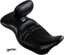 LE PERA Maverick Seat - with Backrest - Stitched - Black - FL '08-'23 LK-957BR