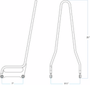 BILTWELL EXFIL Sissy Bar - Softail - Chrome 5003-504