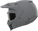 ICON Elsinore™ Helmet Monotype Gray XS - Lightweight, Comfortable MX Head Protection with Modular Face Mask and Fog-Free Shield