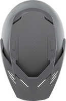 ICON Elsinore™ Helmet Monotype Gray XS - Lightweight, Comfortable MX Head Protection with Modular Face Mask and Fog-Free Shield