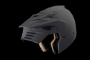 ICON Elsinore™ Helmet Monotype Gray XS - Lightweight, Comfortable MX Head Protection with Modular Face Mask and Fog-Free Shield