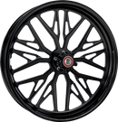 Performance Machine (PM) Phatour Front Wheel 18x5.5 for Dual Disc Black Ops - Part 1202-7814R-NVSAP-SMB
