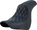 SADDLEMEN Pro Series SDC Performance Seat - w/o Backrest - Blue Stitch - FL/FX '18-'20 SC81829BLU