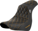SADDLEMEN Pro Series SDC Performance Seat - w/o Backrest - Gold Stitch - FL/FX '18-'20 SC81829GOL