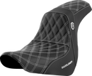 SADDLEMEN Pro Series SDC Performance Seat - w/o Backrest - White Stitch - FL/FX '18-'20 SC81829WHI
