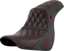 SADDLEMEN Pro Series SDC Performance Seat - w/o Backrest - Red Stitch - FL/FX '18-'20 SC81829RED