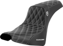 SADDLEMEN Pro Series SDC Performance Seat - w/o Backrest - White Stitch - FXBB/FXST '18-'23 SC81830WHI