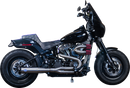 S&S CYCLE 2-into-1 Superstreet Exhaust System - Brushed Stainless Steel 550-1099