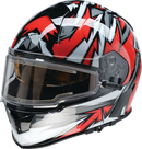 Z1R Warrant Snow Helmet Neuron Red/White Small with Dual Pane Anti-Fog Shield and Sun Visor