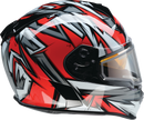 Z1R Warrant Snow Helmet Neuron Red/White Small with Dual Pane Anti-Fog Shield and Sun Visor