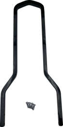 DRAG SPECIALTIES Round Sissy Bar - Black - 14.75"H x 8.75"W X08-0040GBT