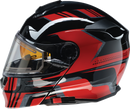 Z1R Solaris 2.0 Helmet - First Tracks Electric Dual Pane Shield - Black/Red, Small (Part