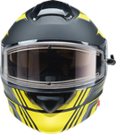 Z1R Solaris 2.0 Helmet - First Tracks Electric Dual Pane Shield - Black/Hi-Viz Large 0120-0840
