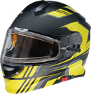 Z1R Solaris 2.0 Helmet - First Tracks Electric Dual Pane Shield - 2XL - Black/Hi-Viz