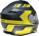 Z1R Solaris 2.0 Helmet - First Tracks Electric Dual Pane Shield - Black/Hi-Viz XL (Part