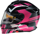 Z1R Solaris 2.0 Helmet - First Tracks Electric Dual Pane Shield - Black/Pink XS (Part