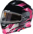 Z1R Solaris 2.0 Helmet - First Tracks Electric Dual Pane Shield - Black/Pink, 2XL (Part No. 0120-0848)