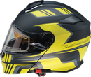 Z1R Solaris 2.0 Helmet - First Tracks Electric Dual Pane Shield - 2XL - Black/Hi-Viz