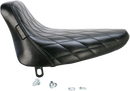 LE PERA Bare Bones Solo Seat - Diamond Stitch - Black - Softail '84-'99 LN-007DM