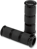 Performance Machine Contour XL Renthal Wrapped Grips - TBW - Black (Part