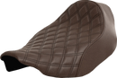 SADDLEMEN Renegade Solo Seat - Lattice Stitched - Brown - FLT/FLH '23-'24 823-07-002BLS