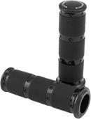 Performance Machine Contour XLS Renthal Wrapped Grips - Black, Part Number 0063-2086-B