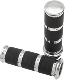 Performance Machine Contour XLS Renthal Wrapped Grips - Chrome (Part