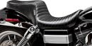 LE PERA Cherokee Seat - Pleated - Black - FXDWG '96-'03 LN-023PT