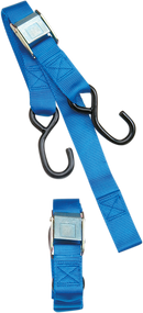 PARTS UNLIMITED Heavy-Duty Cam Buckle Tie-Downs - 1-1/2" x 6' - Blue TD0020