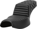 SADDLEMEN Step-Up Seat - Front Tuck-n-Roll/Rear Lattice Stitch - Extended Reach - Challenger '20-'24 I20-06E-176
