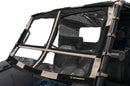 QuadBoss Folding Windshield for Kawasaki KAF620 Mule 4010 4x4 - Adjustable Polycarbonate Protection