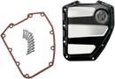 Performance Machine (PM) Cam Cover - Scalloped Platinum Cut for Twin Cam Models (Part No. 0177-2020-BMP)