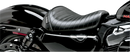 LE PERA Bare Bones Solo Seat - Pleated - Black - XL '04-'22 LK-006PT