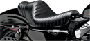 LE PERA Stubs Spoiler Seat - Pleated - Black w/ Black Stripes - XL '04-'23 LK-416BLK
