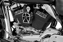 Kuryakyn Mach 2 Horn Cover Chrome with Black Mesh for Harley-Davidson Models