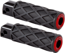 ARLEN NESS Diamond Foot Pegs - Passenger - Red 400-060