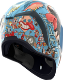 ICON Airform™ 9 Lives MIPS Helmet - Blue Large with Clear, RST Blue, and Dark Smoke Shields
