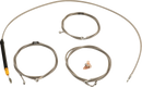 LA CHOPPERS Standard Stainless Braided Handlebar Cable/Brake Line Kit - 18"-20" Ape Hangers - '23-'25 Touring LA-8059KT-19