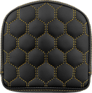 SADDLEMEN RoadSofa™ Sissy Bar Pad - Honeycomb - Gold Stitching 040849GOL
