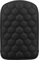 SADDLEMEN RoadSofa™ Sissy Bar Pad - Honeycomb - Black Stitching 041149