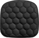SADDLEMEN Sissy Bar Pad - Honeycomb - Black Stitching 040749