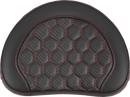 SADDLEMEN RoadSofa™ Sissy Bar Pad - Honeycomb - Red Stitching 051349RED