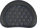 SADDLEMEN RoadSofa™ Sissy Bar Pad - Honeycomb - Blue Stitching 051349BLU