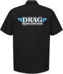 THROTTLE THREADS Drag Specialties Shop Shirt - Black - 4XL DRG31ST24BK4X