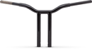 LA CHOPPERS Kage Fighter Welded Straight-Riser Handlebar - One Piece - 12" - Black LA-7337-12B
