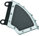 Kuryakyn Mesh Front Caliper Covers Chrome for Harley Davidson Softail and Dyna Models